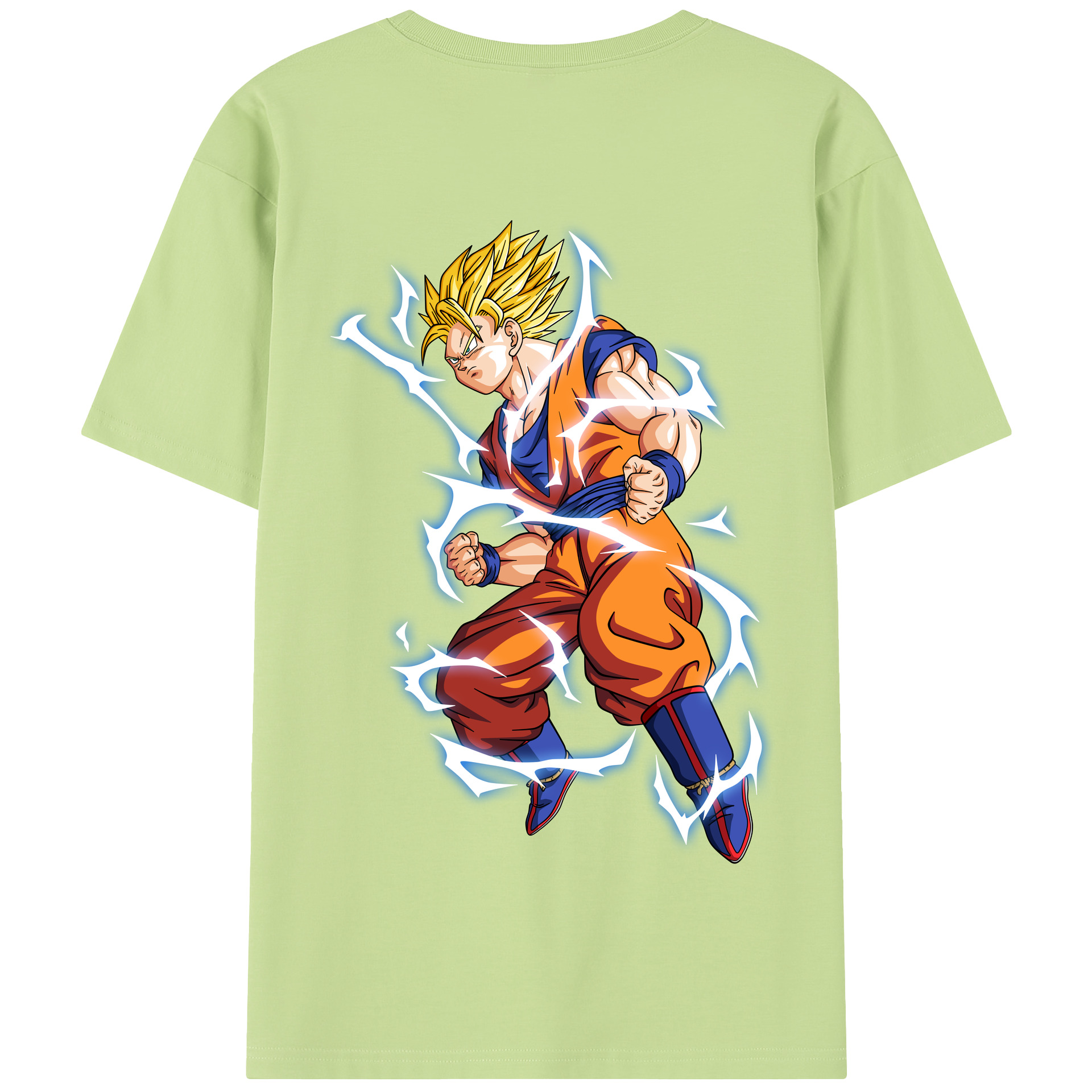 （画像用） ドラゴンボール 孫悟空（そん ごくう）Son Goku カカロット DRAGON BALL Kakarotto 綿100％半袖Tシャツ（背面プリント）